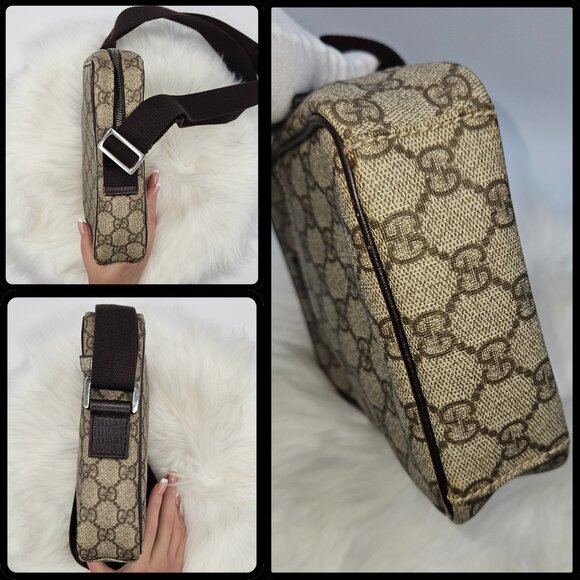 Gucci Mono Messenger Bag Ebony - Picture 10 of 17